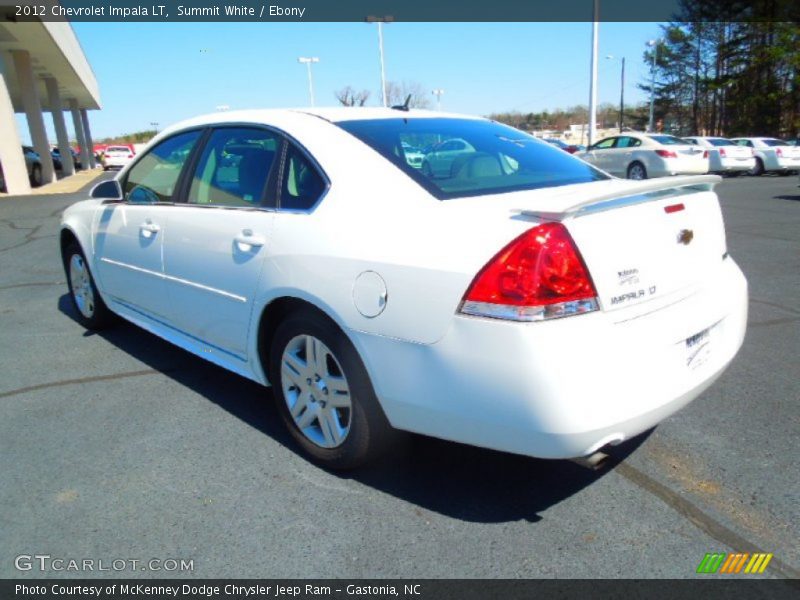 Summit White / Ebony 2012 Chevrolet Impala LT