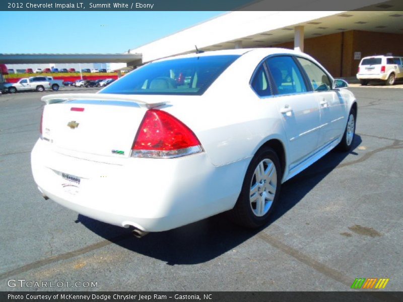 Summit White / Ebony 2012 Chevrolet Impala LT