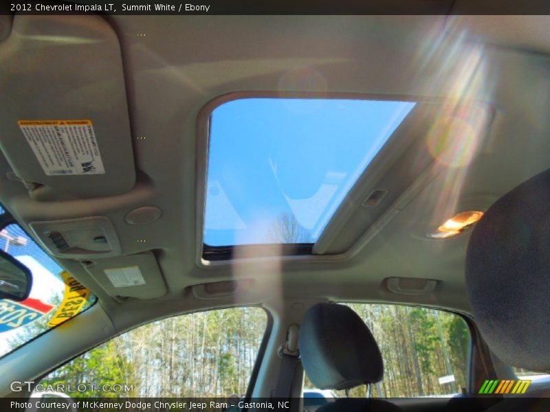 Summit White / Ebony 2012 Chevrolet Impala LT