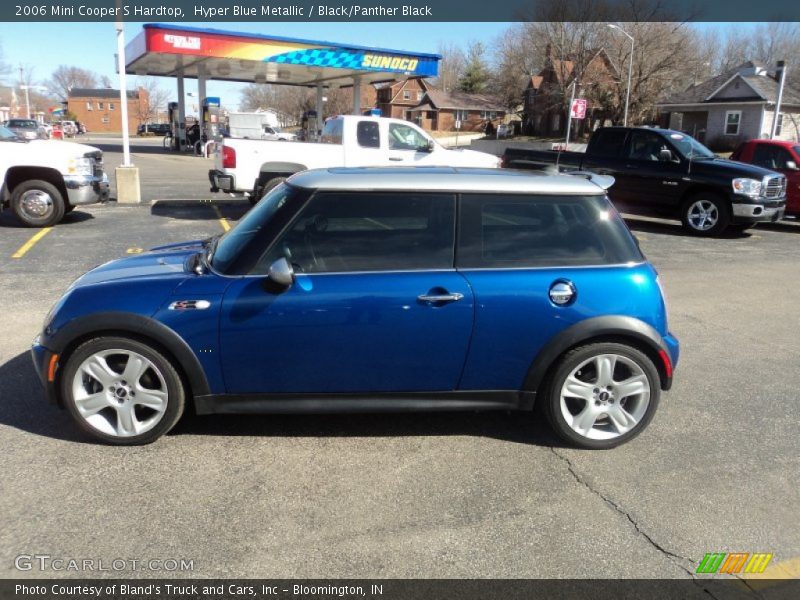 Hyper Blue Metallic / Black/Panther Black 2006 Mini Cooper S Hardtop