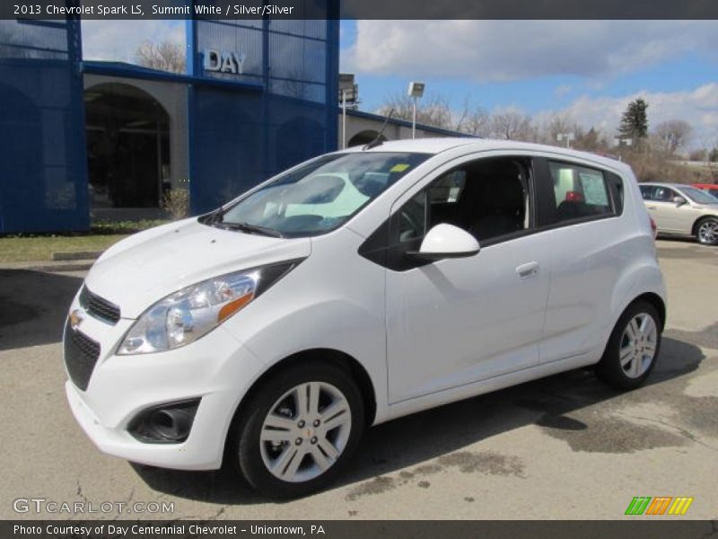 Summit White / Silver/Silver 2013 Chevrolet Spark LS