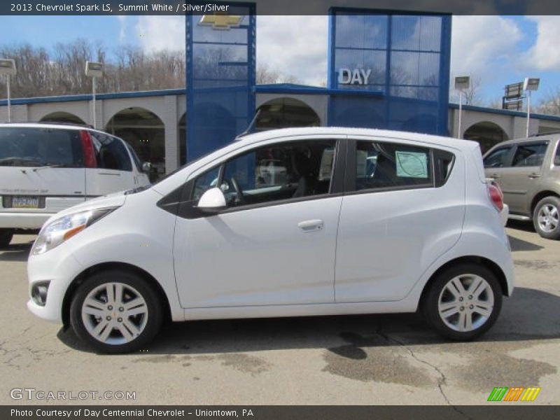 Summit White / Silver/Silver 2013 Chevrolet Spark LS