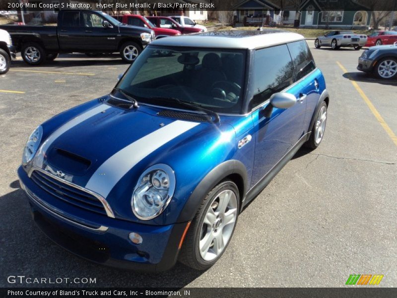 Hyper Blue Metallic / Black/Panther Black 2006 Mini Cooper S Hardtop