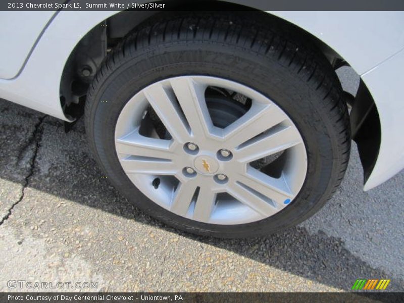 Summit White / Silver/Silver 2013 Chevrolet Spark LS