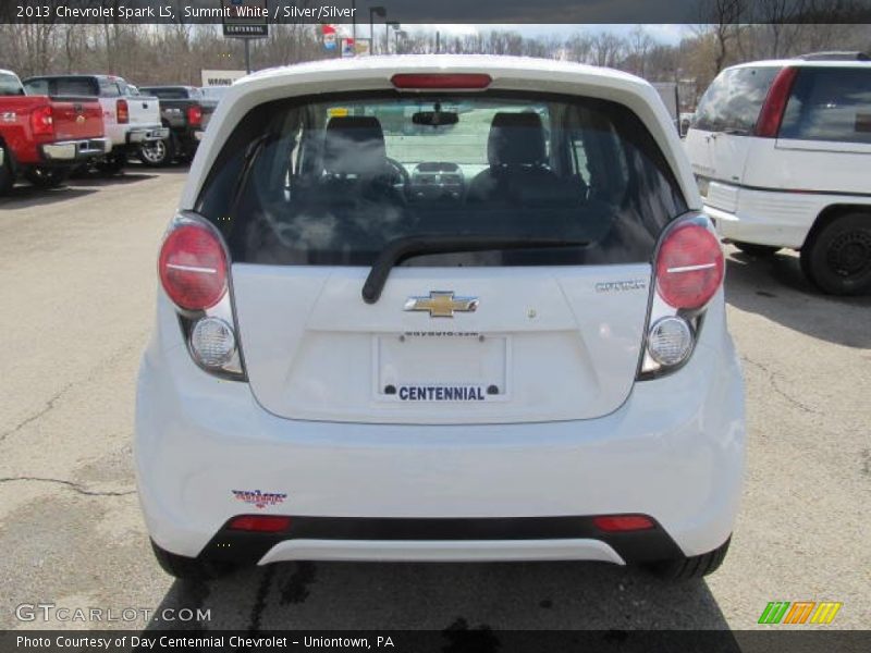 Summit White / Silver/Silver 2013 Chevrolet Spark LS