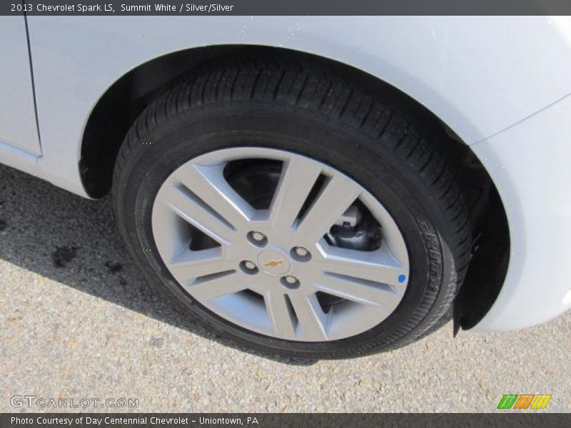 Summit White / Silver/Silver 2013 Chevrolet Spark LS