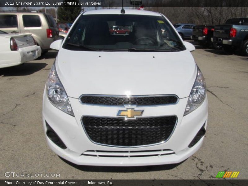 Summit White / Silver/Silver 2013 Chevrolet Spark LS