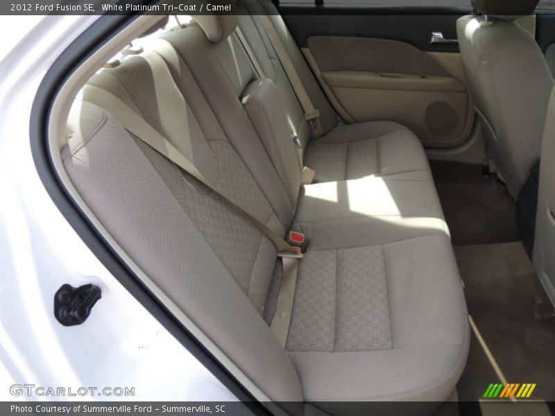 White Platinum Tri-Coat / Camel 2012 Ford Fusion SE