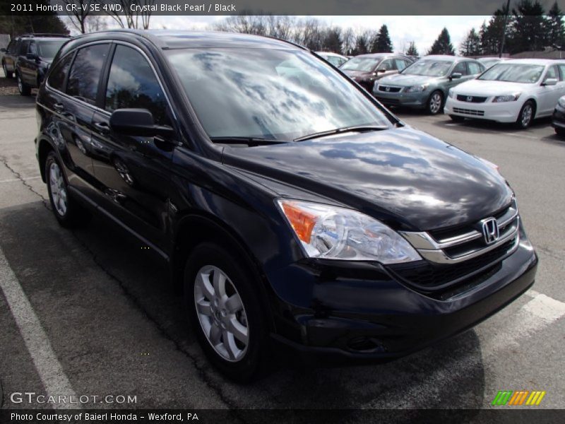 Crystal Black Pearl / Black 2011 Honda CR-V SE 4WD