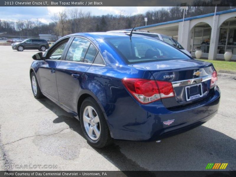 Blue Topaz Metallic / Jet Black 2013 Chevrolet Cruze LT