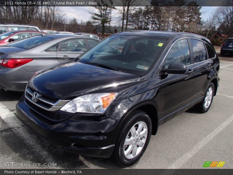 Crystal Black Pearl / Black 2011 Honda CR-V SE 4WD