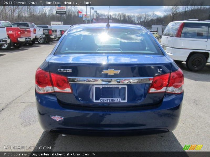 Blue Topaz Metallic / Jet Black 2013 Chevrolet Cruze LT