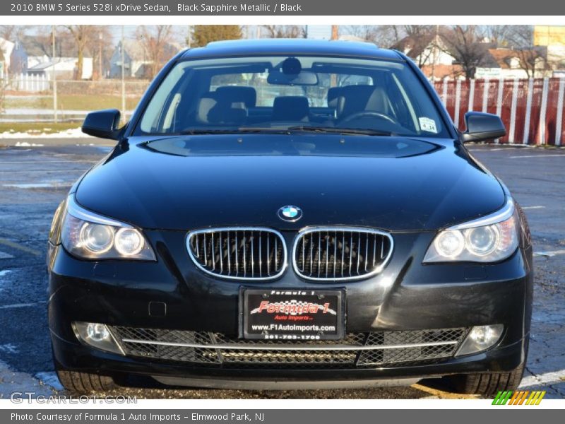 Black Sapphire Metallic / Black 2010 BMW 5 Series 528i xDrive Sedan