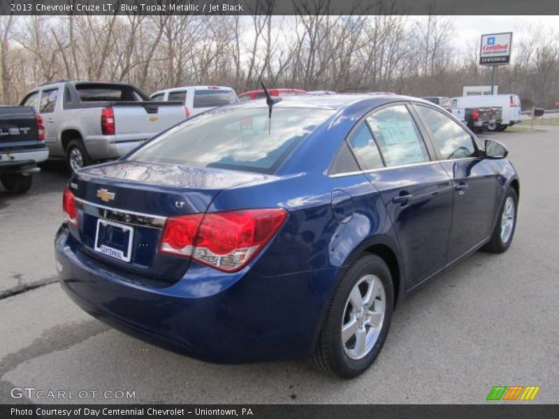 Blue Topaz Metallic / Jet Black 2013 Chevrolet Cruze LT