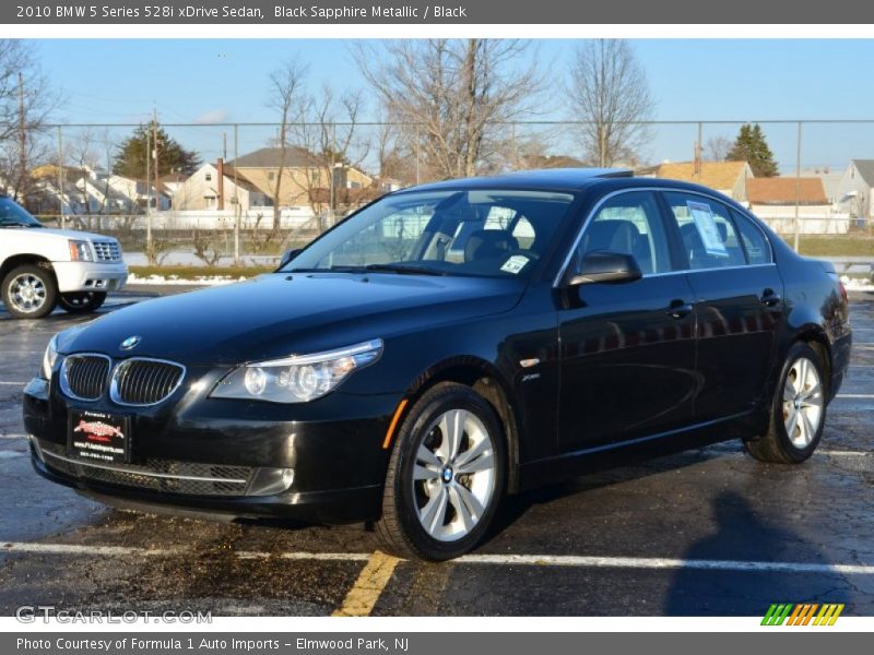 Black Sapphire Metallic / Black 2010 BMW 5 Series 528i xDrive Sedan