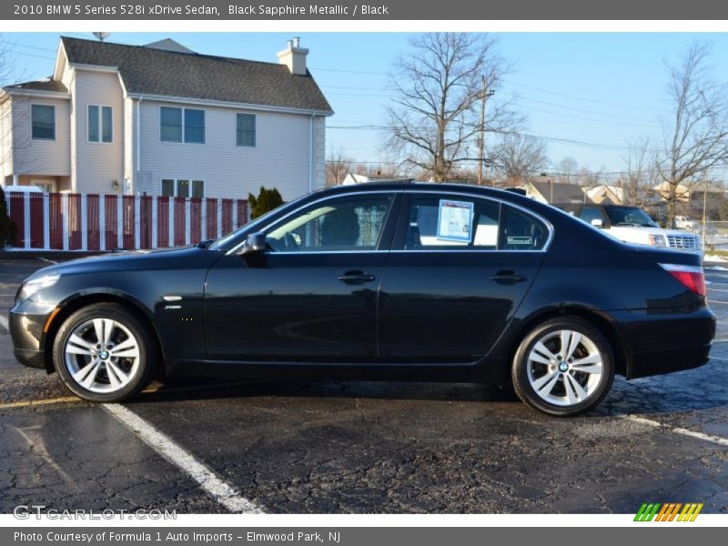 Black Sapphire Metallic / Black 2010 BMW 5 Series 528i xDrive Sedan