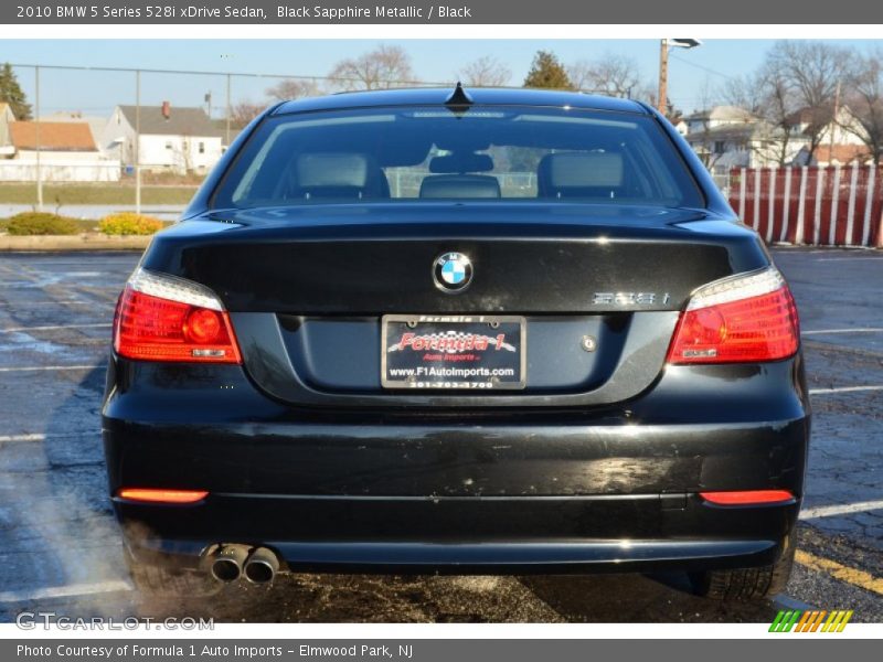 Black Sapphire Metallic / Black 2010 BMW 5 Series 528i xDrive Sedan