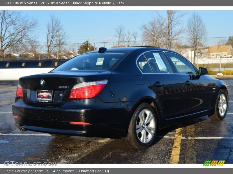 Black Sapphire Metallic / Black 2010 BMW 5 Series 528i xDrive Sedan