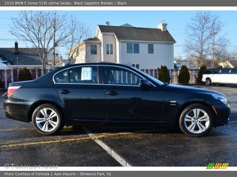Black Sapphire Metallic / Black 2010 BMW 5 Series 528i xDrive Sedan