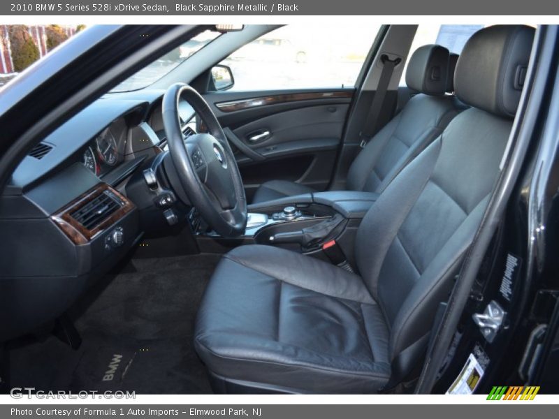 Front Seat of 2010 5 Series 528i xDrive Sedan