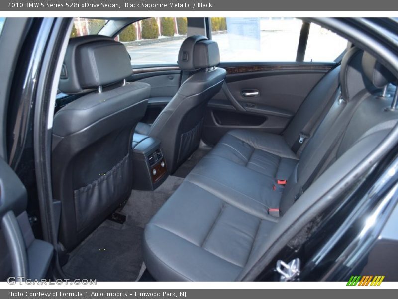 Rear Seat of 2010 5 Series 528i xDrive Sedan