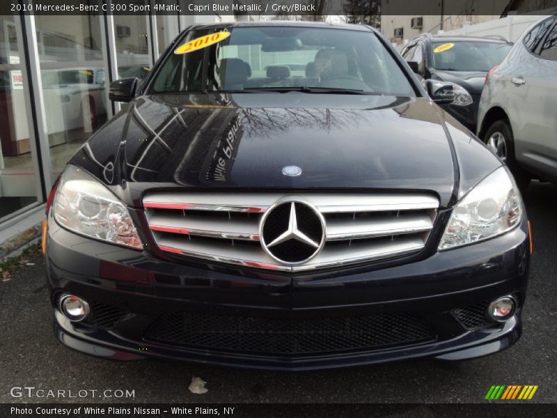 Capri Blue Metallic / Grey/Black 2010 Mercedes-Benz C 300 Sport 4Matic