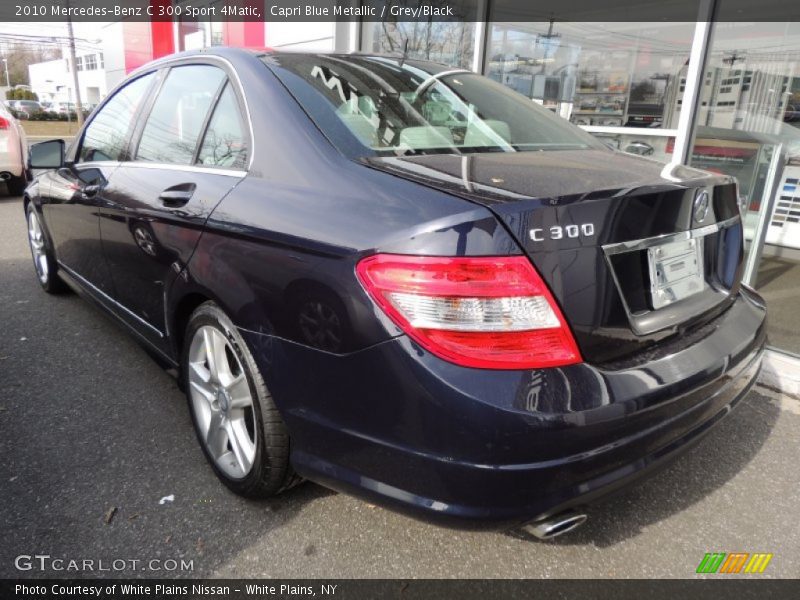 Capri Blue Metallic / Grey/Black 2010 Mercedes-Benz C 300 Sport 4Matic