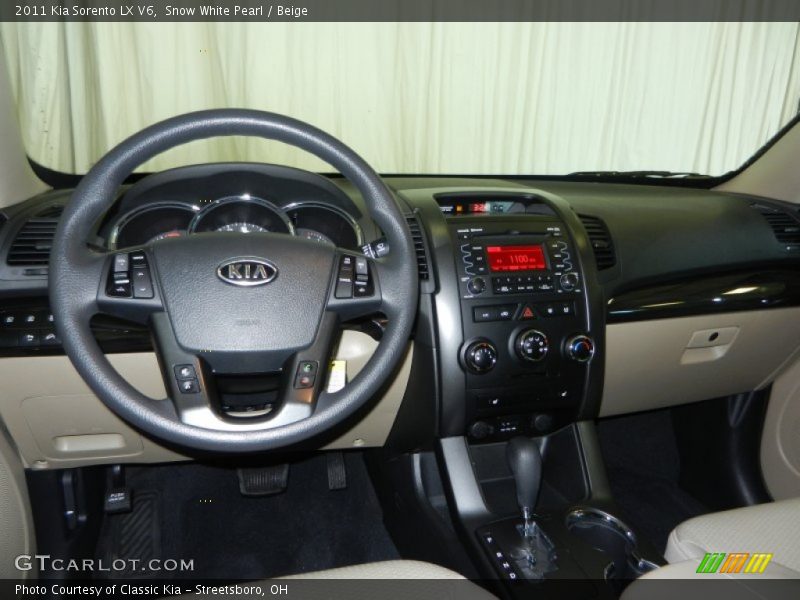 Snow White Pearl / Beige 2011 Kia Sorento LX V6