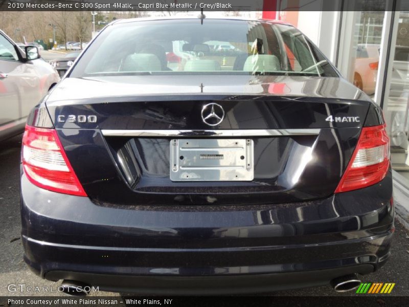 Capri Blue Metallic / Grey/Black 2010 Mercedes-Benz C 300 Sport 4Matic
