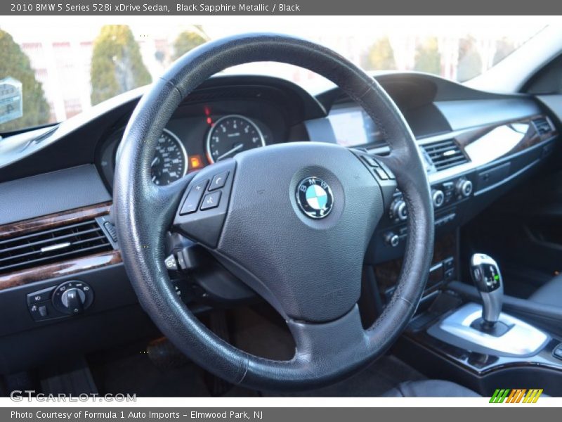 Black Sapphire Metallic / Black 2010 BMW 5 Series 528i xDrive Sedan