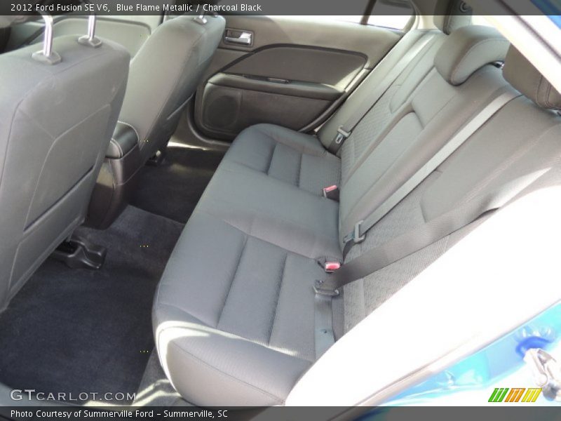 Blue Flame Metallic / Charcoal Black 2012 Ford Fusion SE V6