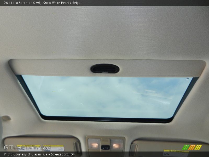 Snow White Pearl / Beige 2011 Kia Sorento LX V6