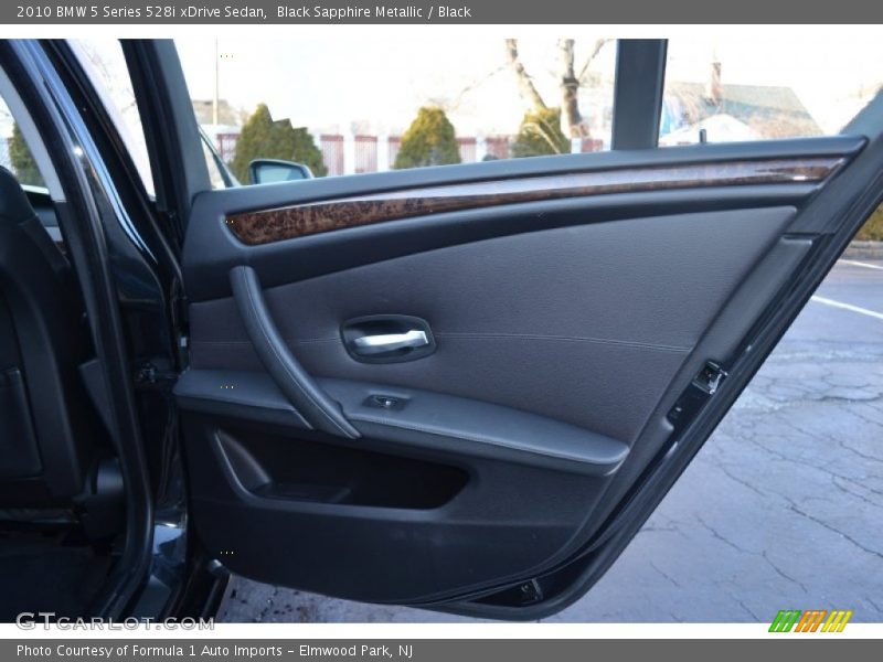 Black Sapphire Metallic / Black 2010 BMW 5 Series 528i xDrive Sedan