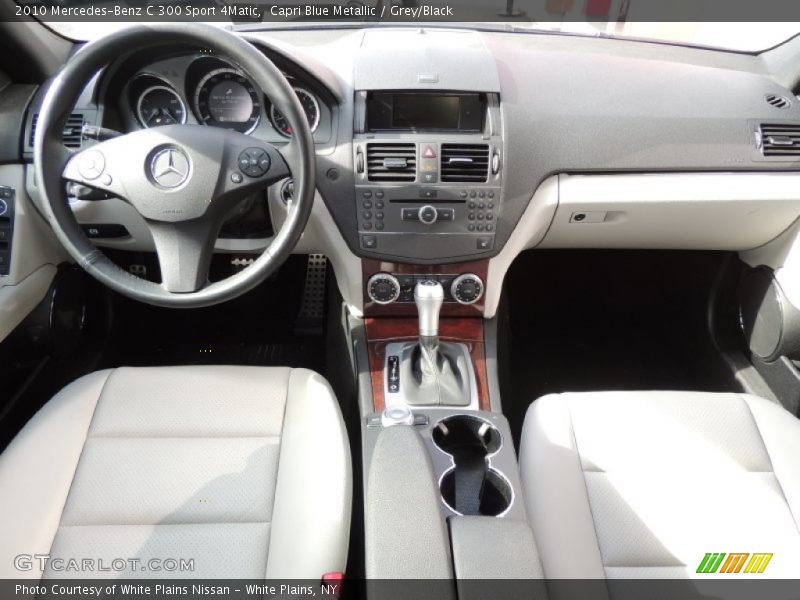 Capri Blue Metallic / Grey/Black 2010 Mercedes-Benz C 300 Sport 4Matic