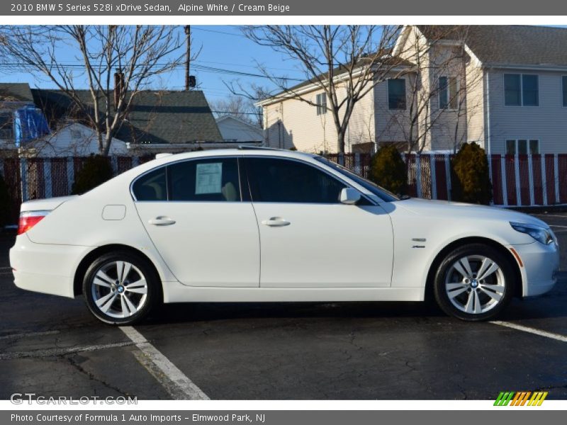 Alpine White / Cream Beige 2010 BMW 5 Series 528i xDrive Sedan