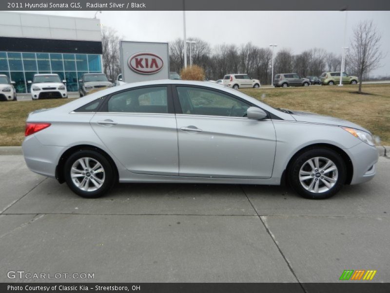 Radiant Silver / Black 2011 Hyundai Sonata GLS