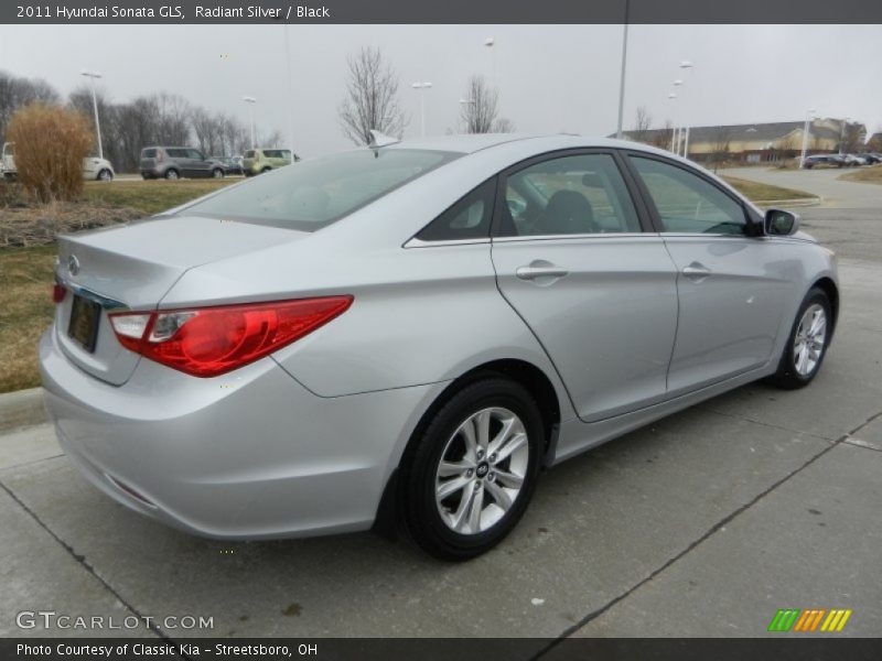 Radiant Silver / Black 2011 Hyundai Sonata GLS
