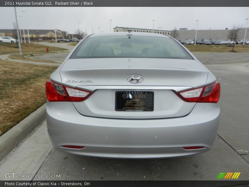 Radiant Silver / Black 2011 Hyundai Sonata GLS