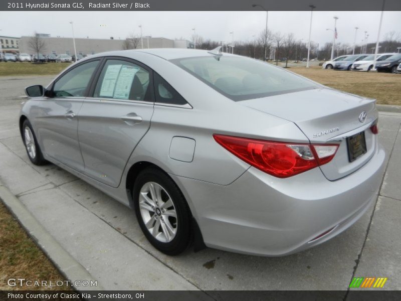 Radiant Silver / Black 2011 Hyundai Sonata GLS