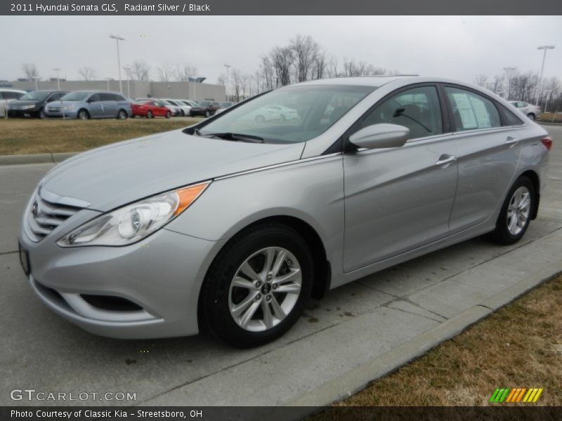 Radiant Silver / Black 2011 Hyundai Sonata GLS