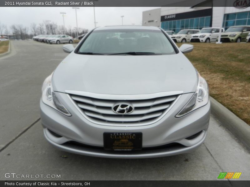 Radiant Silver / Black 2011 Hyundai Sonata GLS