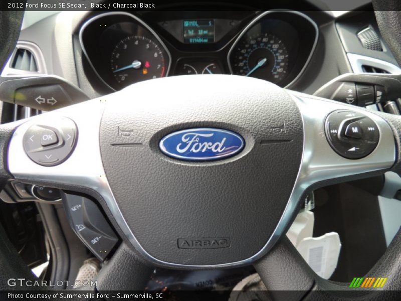 Black / Charcoal Black 2012 Ford Focus SE Sedan
