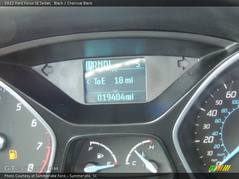 Black / Charcoal Black 2012 Ford Focus SE Sedan
