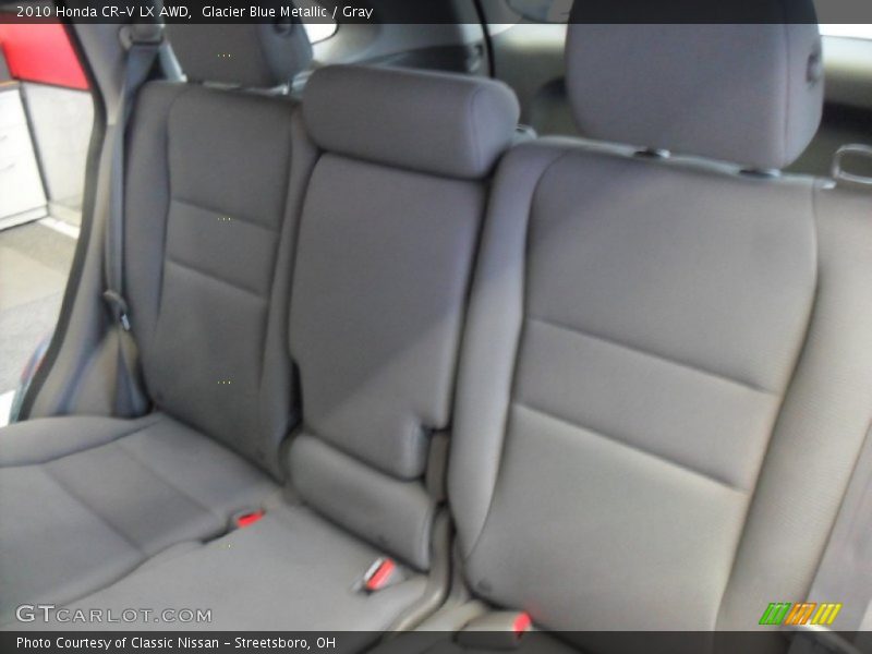 Glacier Blue Metallic / Gray 2010 Honda CR-V LX AWD
