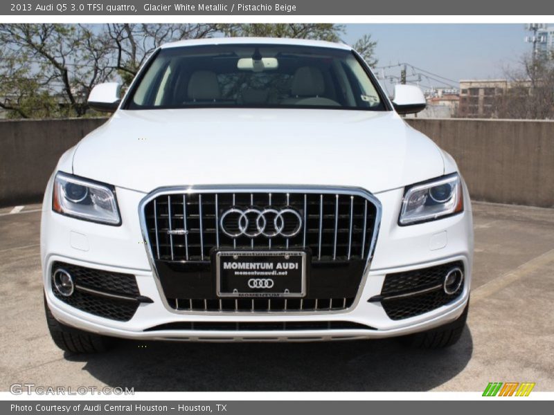 Glacier White Metallic / Pistachio Beige 2013 Audi Q5 3.0 TFSI quattro