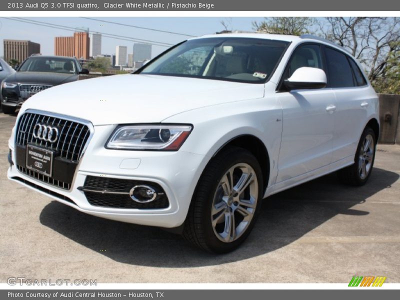 Glacier White Metallic / Pistachio Beige 2013 Audi Q5 3.0 TFSI quattro