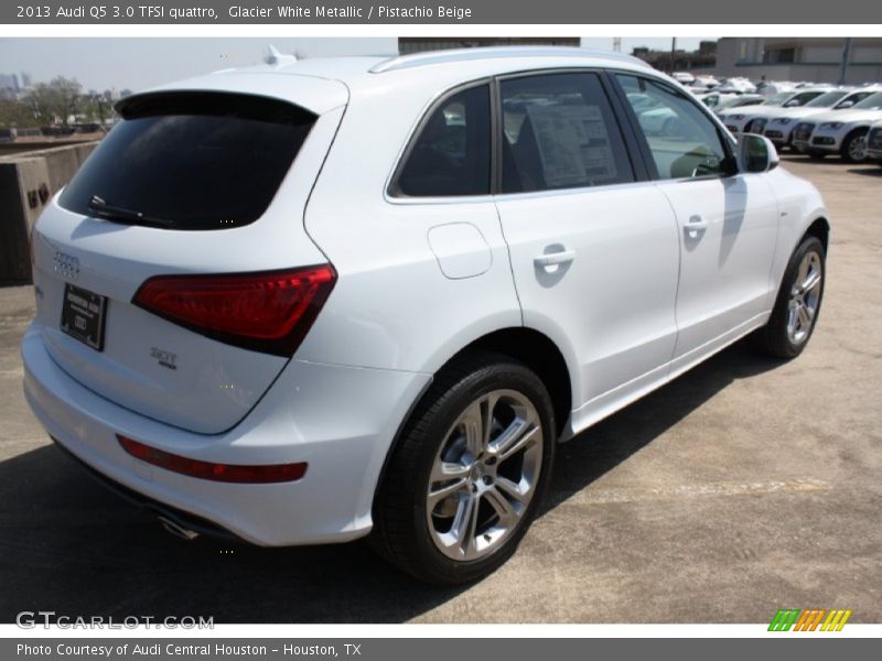 Glacier White Metallic / Pistachio Beige 2013 Audi Q5 3.0 TFSI quattro