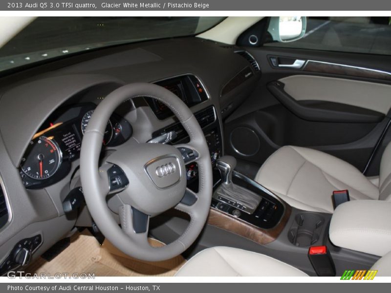 Glacier White Metallic / Pistachio Beige 2013 Audi Q5 3.0 TFSI quattro