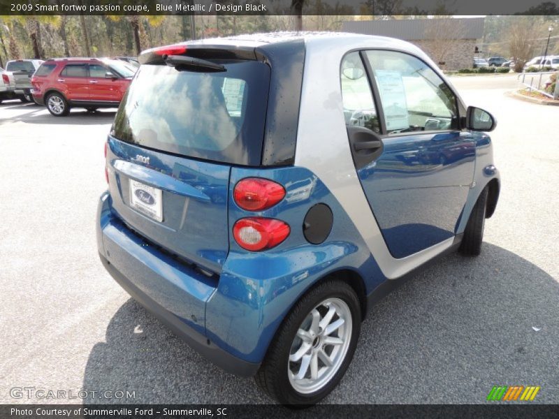 Blue Metallic / Design Black 2009 Smart fortwo passion coupe