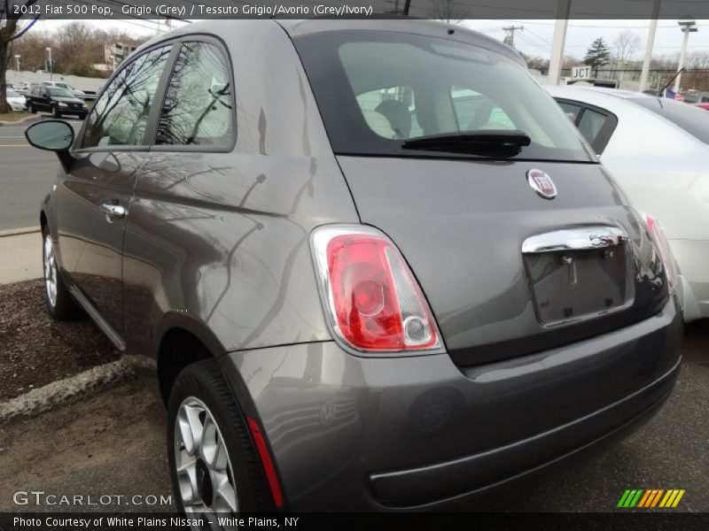 Grigio (Grey) / Tessuto Grigio/Avorio (Grey/Ivory) 2012 Fiat 500 Pop
